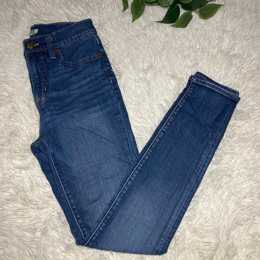 J.CREW women's skinny fit high rise dark wash denim jeans